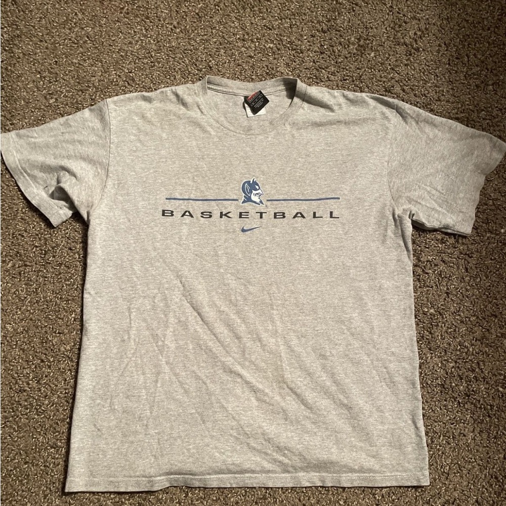 Nike Duke Basketball Light Gray Basketball Tee